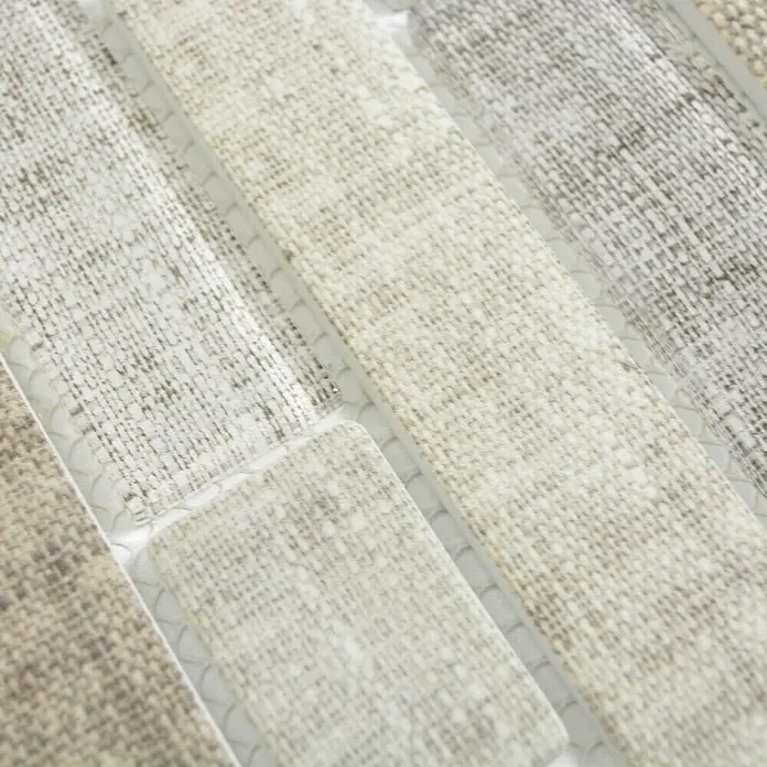 Mosaikfliese Brick Crystal Mix XCM BRV99 - 30 x 30 cm, Beige, Matt