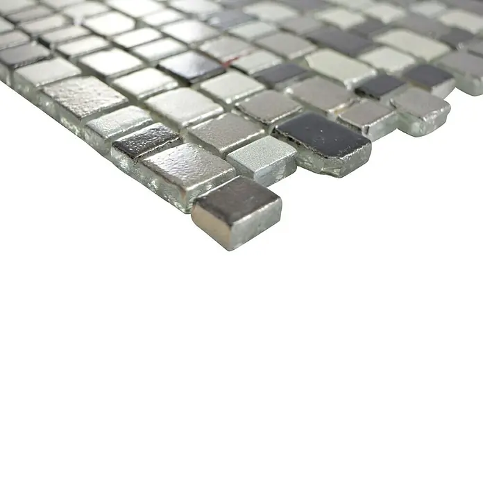 Mosaikfliese Crystaledge XCM GME 59 - 31,7 x 31,1 cm, Braun/Grau, Matt