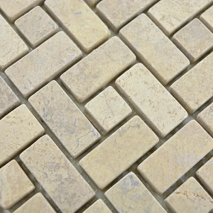Mosaikfliese Uni XNM BS23 - 30,5 x 30,5 cm, Beige/Braun, Matt