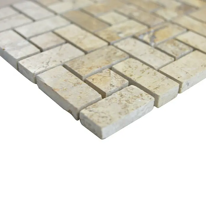 Mosaikfliese Uni XNM BS13 - 30,5 x 30,5 cm, Beige/Braun, Glänzend