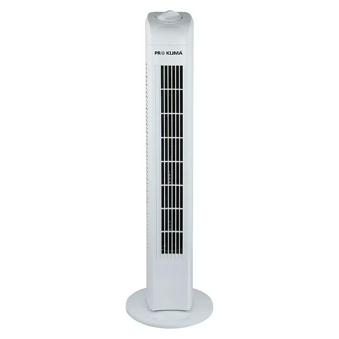 PR Klima Ventilador de torre Tower - Blanco, 73 cm, 50 W, 258 m³/h
