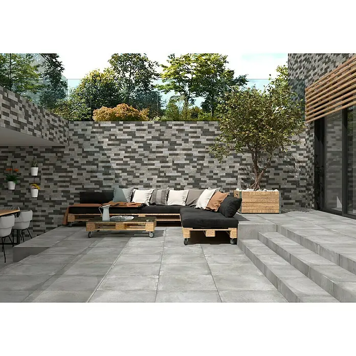 Pavimento porcelánico Kaster - 60 x 60 cm, Gris