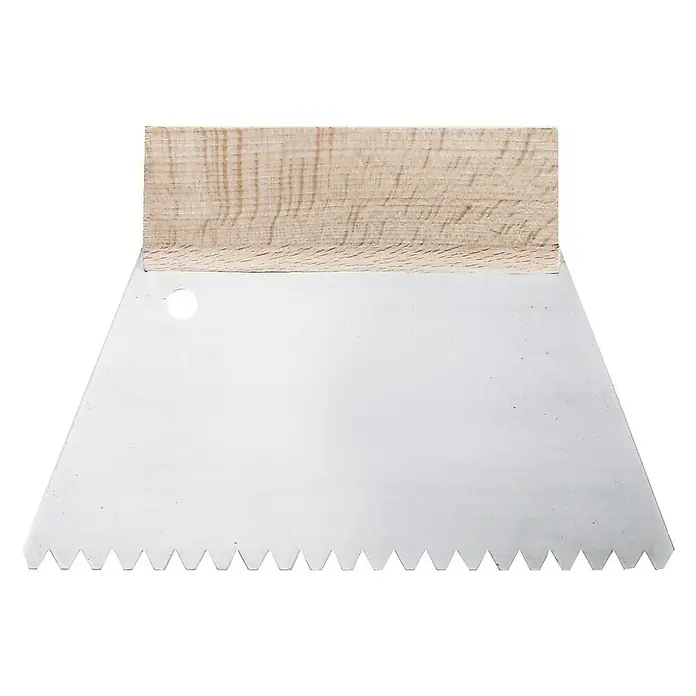 Espátula dentada B1 - Ancho de hoja: 180 mm, Material espátula: Metal