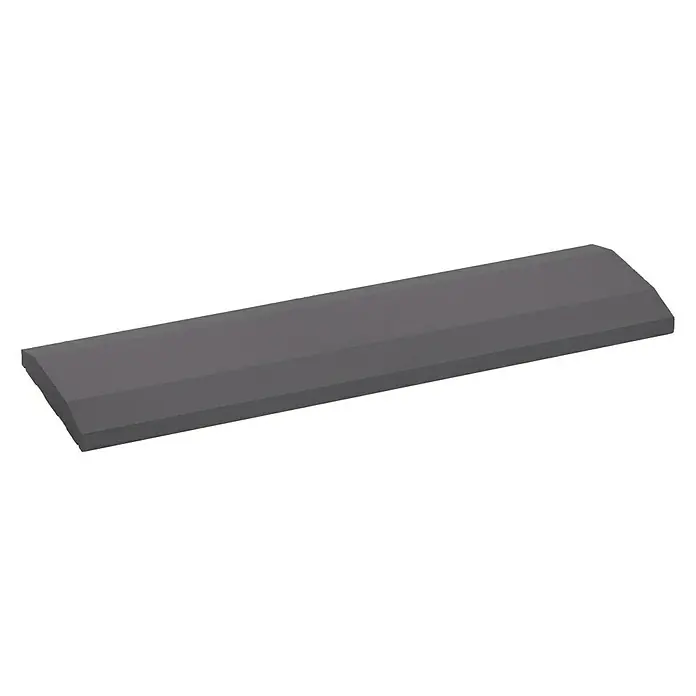 Mauerabdeckplatte Pyramidal - 100 x 30 cm, Anthrazit, Beton