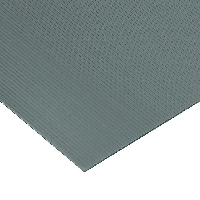 Vetronova Placa alveolar - 50 cm x 50 cm x 2,5 mm, Polipropileno, Plateado