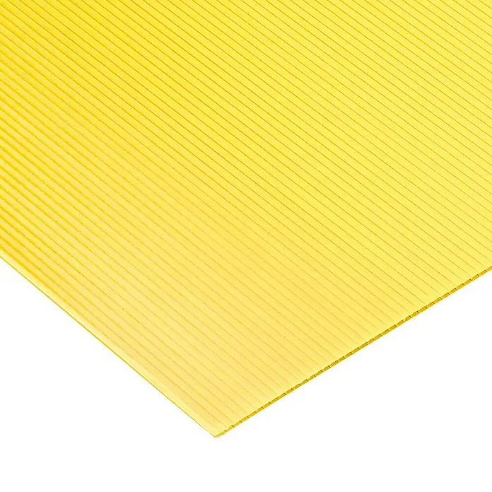Vetronova Placa alveolar - 100 cm x 50 cm x 2,5 mm, Polipropileno, Amarillo