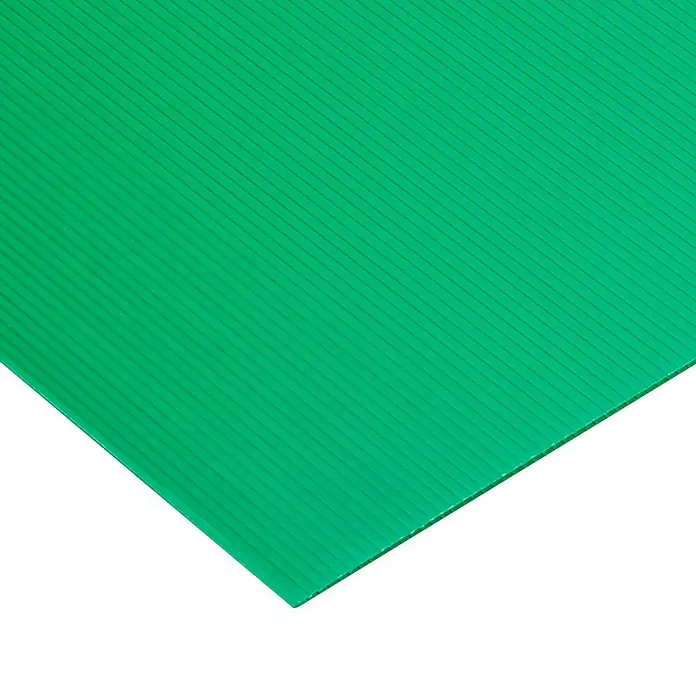 Vetronova Placa alveolar - 50 cm x 50 cm x 2,5 mm, Polipropileno, Verde
