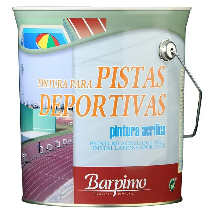 Barpimo Pintura para marcas en el suelo - Blanco, 4 l, Mate sedoso, Base al agua