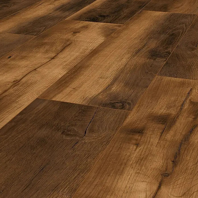 LOGOCLIC Vinto Laminat Eiche Porto - 1.285 x 327 x 8 mm, Rustikalni pod - Detaljan prikaz