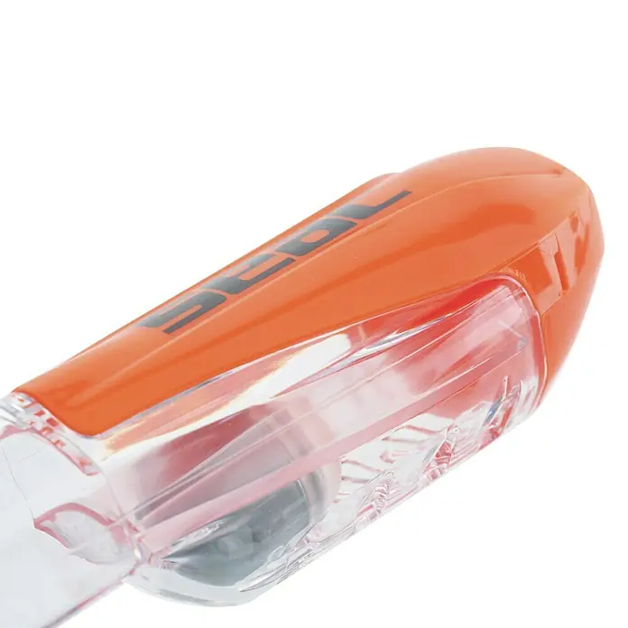 Seac Sub Máscara de Snorkel Libera - S/M, Policarbonato, Turquesa/Naranja