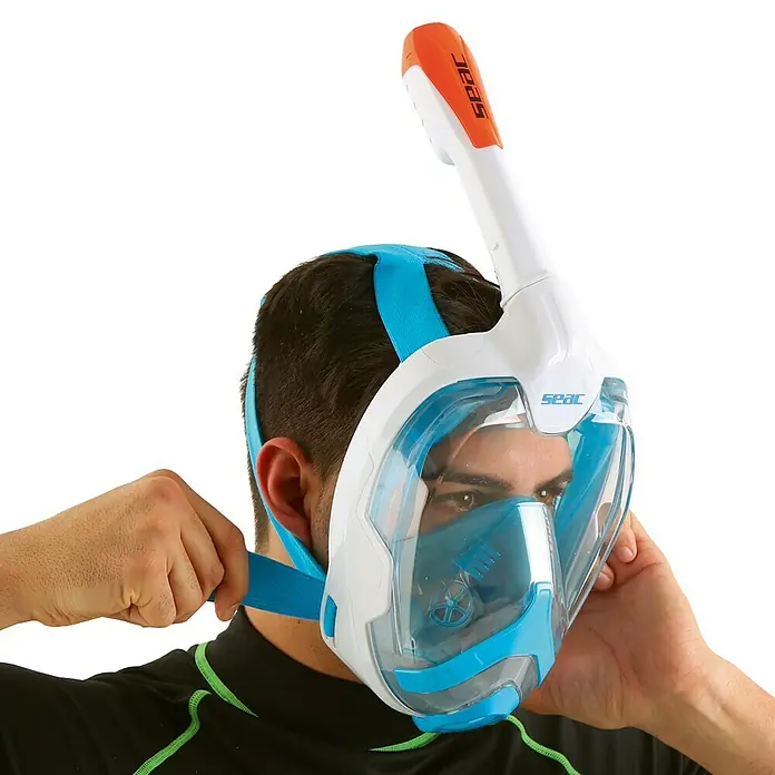 Seac Sub Máscara de Snorkel Magica - L/XL, Policarbonato, Azul/Blanco