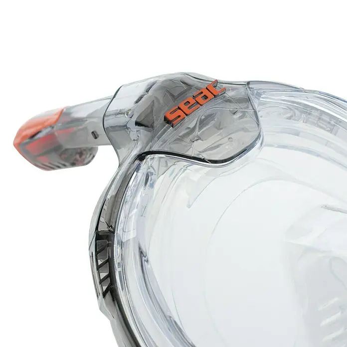 Seac Sub Máscara de Snorkel Libera - L/XL, Policarbonato, Negro/Naranja