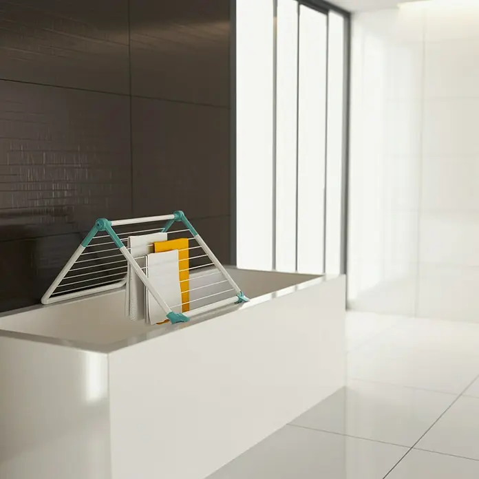 Juwel Wandwäschetrockner Cool W Plus - Länge Wäscheleine: 8,8 m, Weiß/Mint, Breite: 60,1 cm