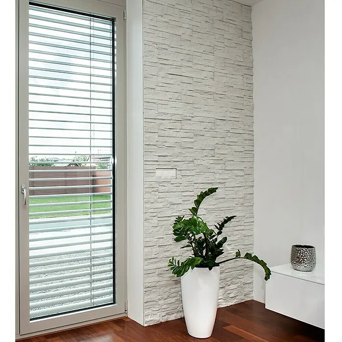 Pločice od ukrasnog kamena White Stone - 39 x 11,2 cm, Bijele boje, Izgled kamena