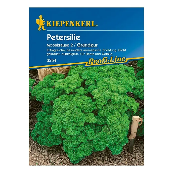Kiepenkerl Profi-Line Kräutersamen Grandeur - Petroselinum crispum var. crispum, Saatzeit: April, Erntezeit: April