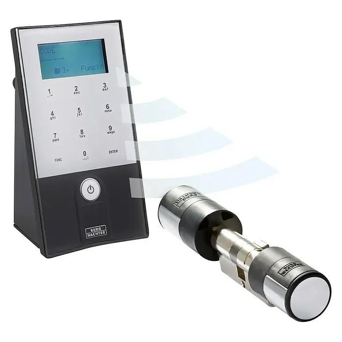 Burg-Wächter Elektronisches Türschloss secuENTRY 5601 PINCODE - Bedienung: Zugangscode, Smartphone, Geeignet für: Türstärken bis 118 mm (59/59), Funk