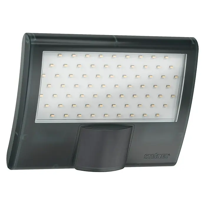 Steinel Sensor-LED-Strahler XLED Home Curved - Anthrazit, Warmweiß