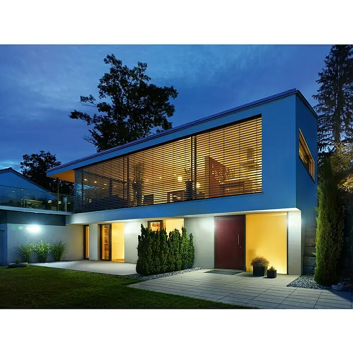 Steinel Sensor-LED-Strahler XLED Home Curved - Weiß, Warmweiß