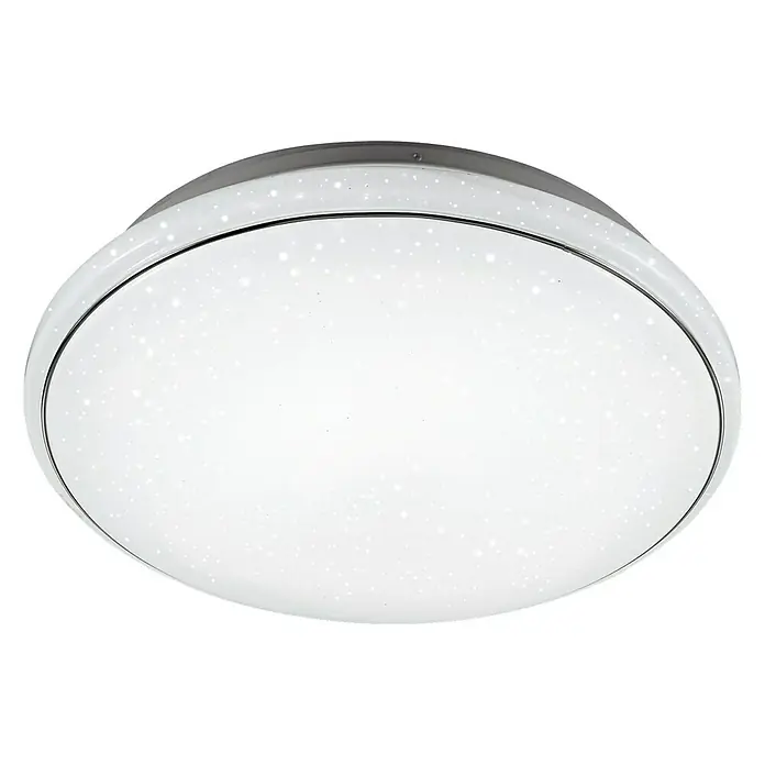 LeuchtenDirekt Okrugla stropna LED svjetiljka Jupiter - 28 W, Bijele boje, Topla bijela