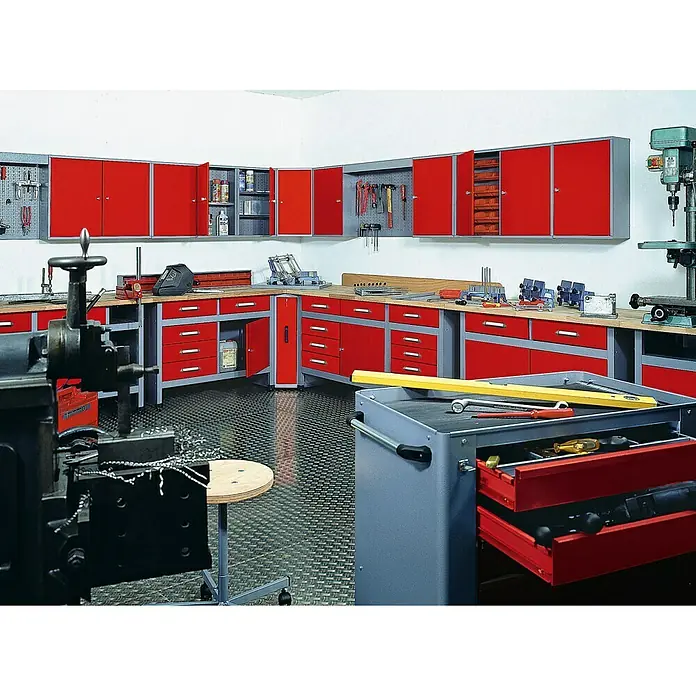 Küpper Werkbank - L x B x H: 60 x 120 x 84 cm, Anzahl Schubladen: 5 Stk.