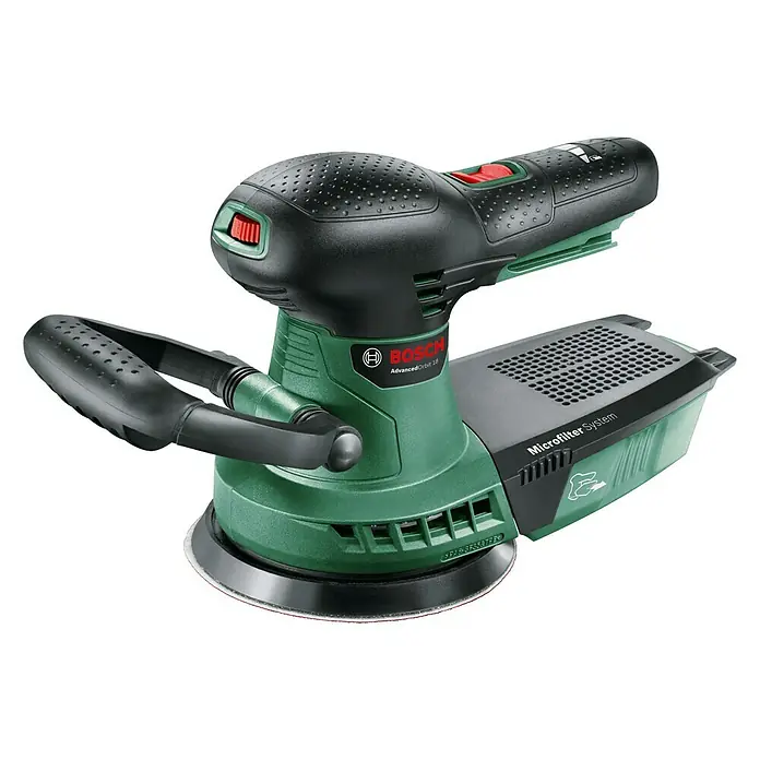 Bosch 18 V Power for All Akku-Exzenterschleifer Advanced Orbit 18 - 18 V, Li-Ionen, Ohne Akku, Durchmesser Schleifteller: 125 mm, Leerlaufdrehzahl: 3.000 U/min - 12.000 U/min