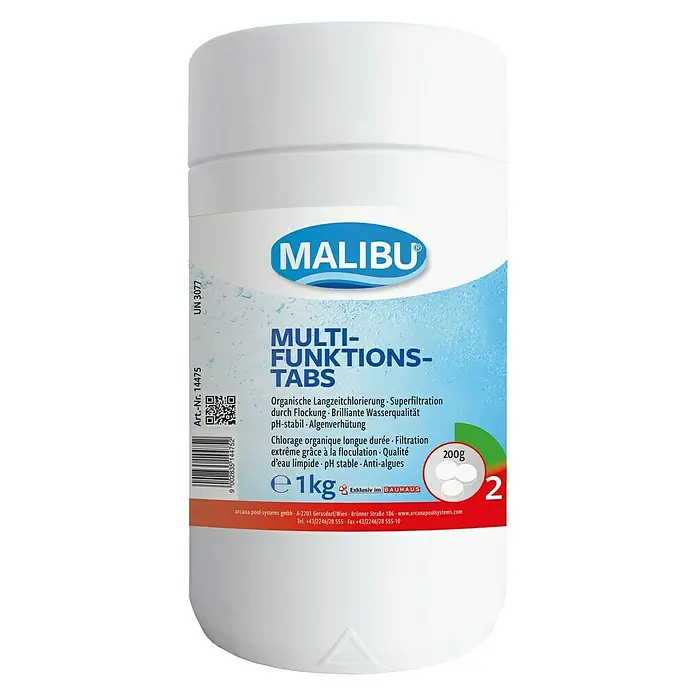 Malibu Multifunktionstabs 200 g - Geeignet für: Desinfektion, 1 kg