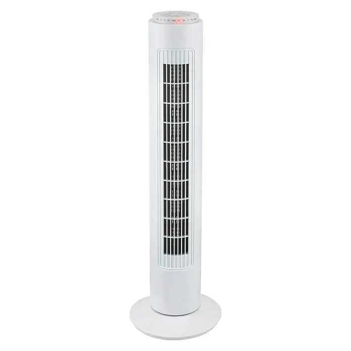 Proklima Toranj-ventilator - Bijele boje, 78 cm, 50 W, 258 m³/h, Tajmer