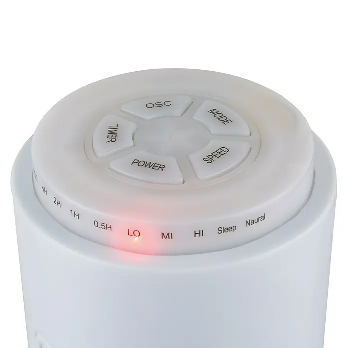 Proklima Toranj-ventilator - Bijele boje, 78 cm, 50 W, 258 m³/h, Tajmer