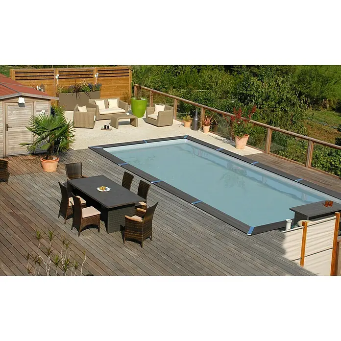 Gre Set piscina completa Avantgarde - L x An x Al: 606 x 326 x 124 cm, Capacidad: 18 m³