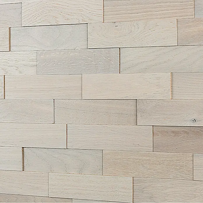 Wodewa Echtholzriemchen Eiche Arctic - 200 x 50 mm, Stärke: 2 mm - 6 mm, Inhalt: 1 m²