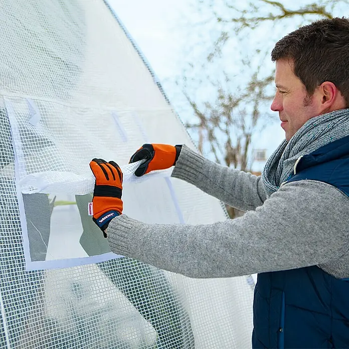 Winterschutzzelt - Ø x H: 3,2 x 2,8 m, Folienstärke: 150 g/m²