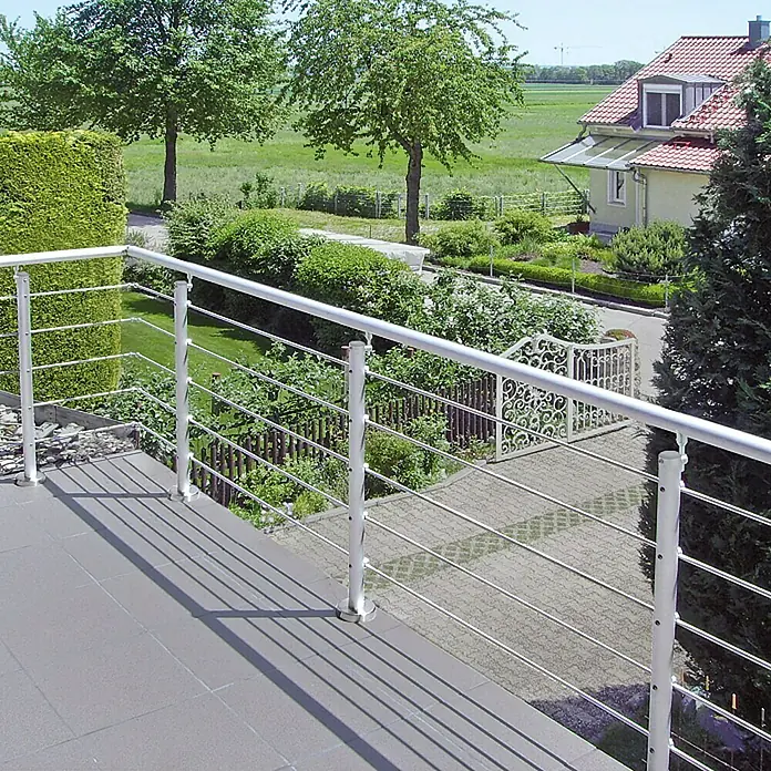 Treba Frewa Geländer-Set AG2 - Oberbodenmontage, Aluminium, Silber, Länge: 1.500 mm