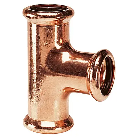 Kupfer-Press-T-Stück