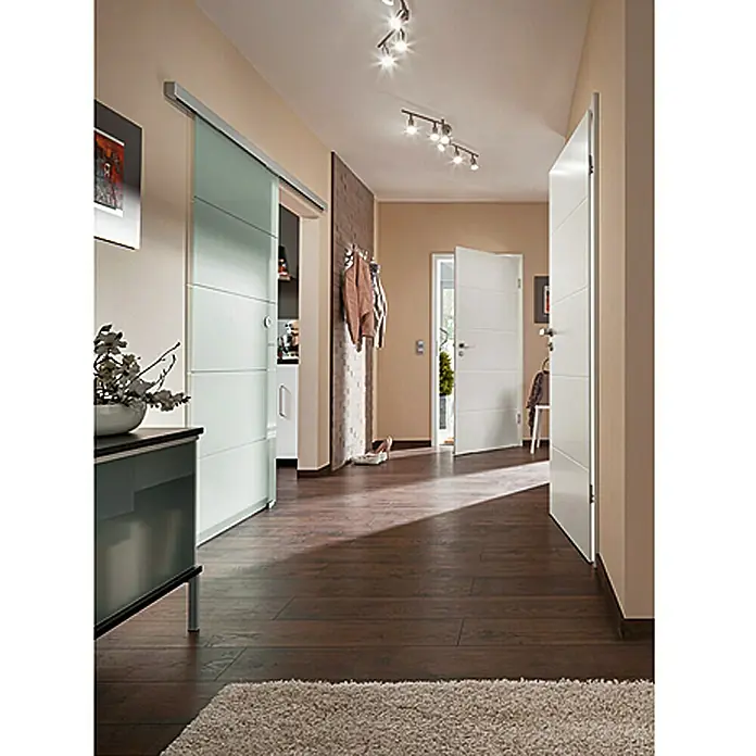 Kilsgaard Wohnungseingangstür Typ 57/14 SK1 KK2 - Klimaklasse II, DIN Anschlag: Rechts, 860 x 1.985 mm, Weiß