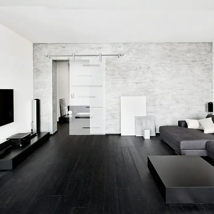 Diamond Doors Schiebetürbeschlag Tender - Edelstahloptik, Geeignet für: Ganzglas-Schiebetüren, 200 cm