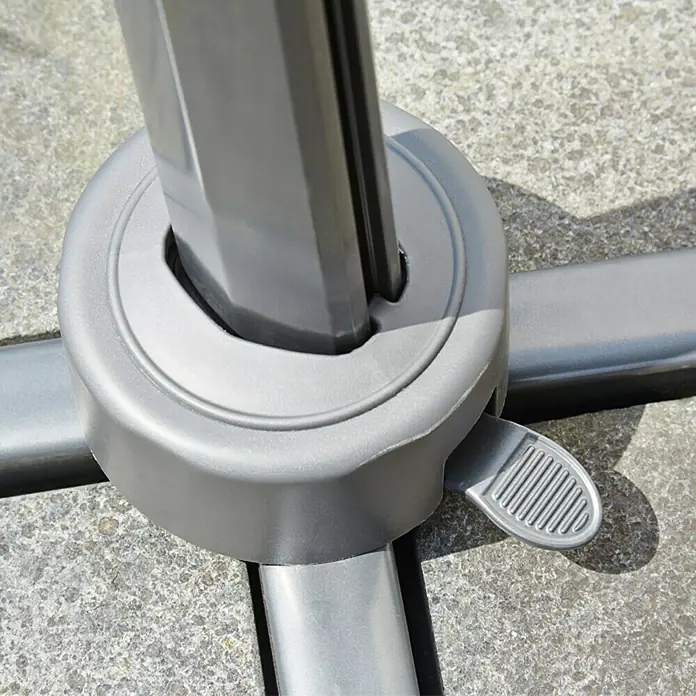 Sunfun Ligurien Postolje za suncobran Ligurien - Srebrnosive boje, Materijal mehanizma: Aluminij