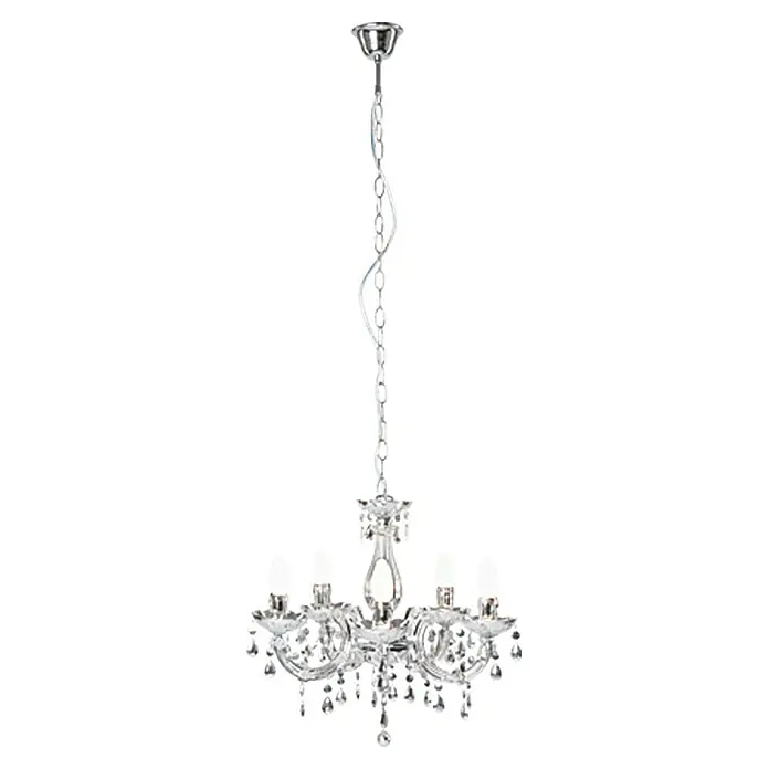 Tween Light Kroonluchter Jale Chroom - 40 W, Chroom, E14 - Vooraanzicht