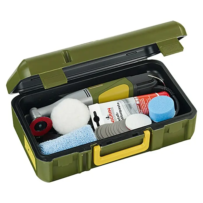 Proxxon Micromot Winkelpolierer WP/E No 28660 - 100 W, 800 U/min - 2.500 U/min, Durchmesser Scheibe: 50 mm - Diagonale Ansicht