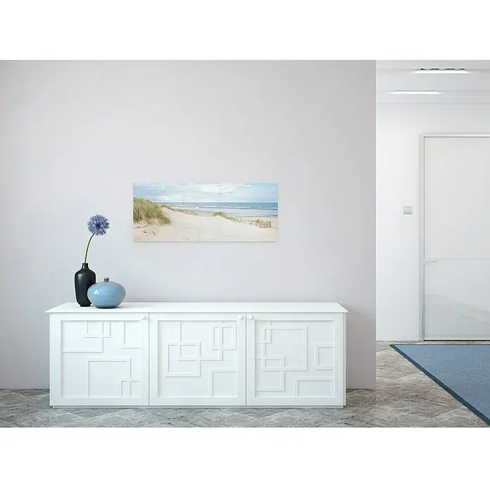 Glasbild - Seeblick IV, B x H: 125 x 50 cm - Stimmungsaufnahme