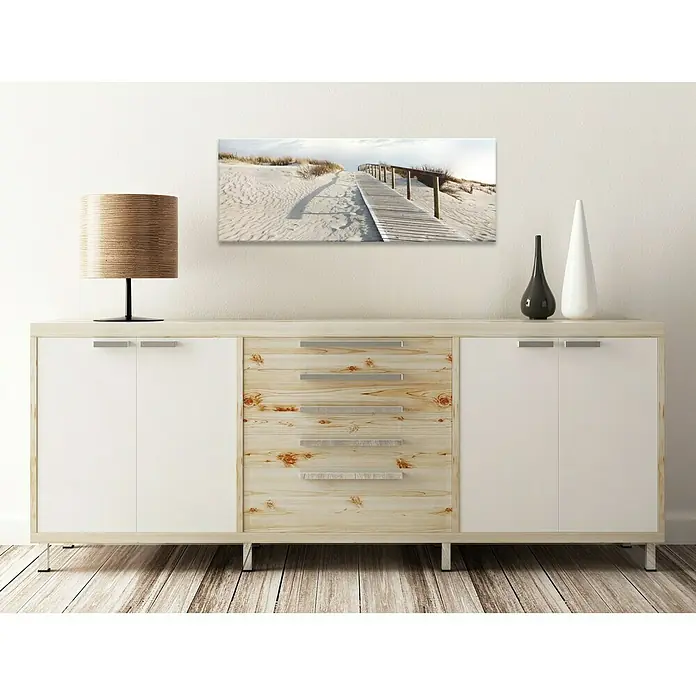 Glasbild - Sky & Sand IV, B x H: 125 x 50 cm - Stimmungsaufnahme
