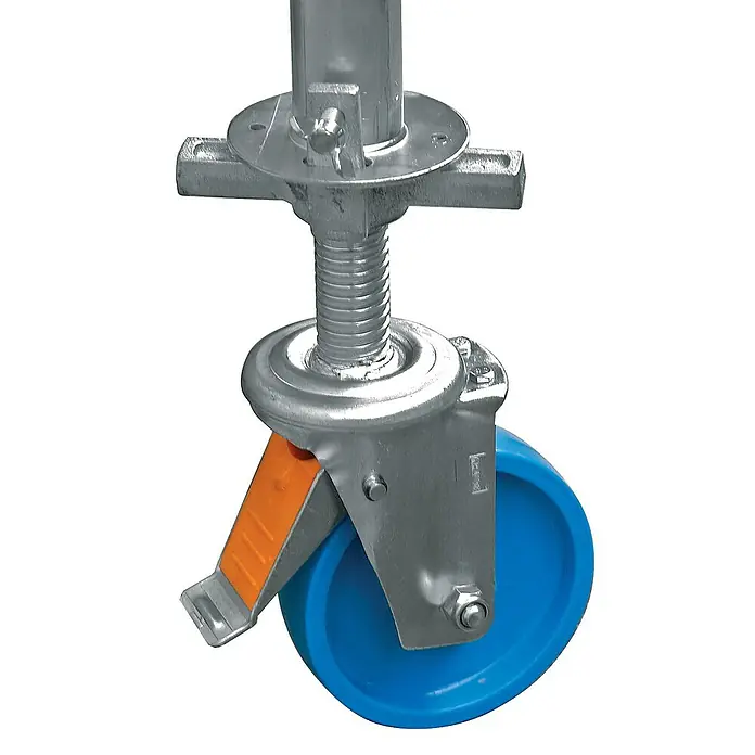 Krause Corda Montagegerüst - Arbeitshöhe: 7 m, Breite: 74 cm, Belastbarkeit Bühne: 180 kg - Vorderansicht
