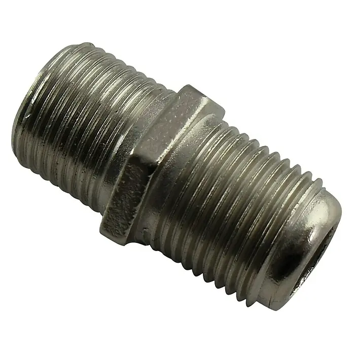 Schwaiger F-koppeling - F-connector, Zilver - Vooraanzicht