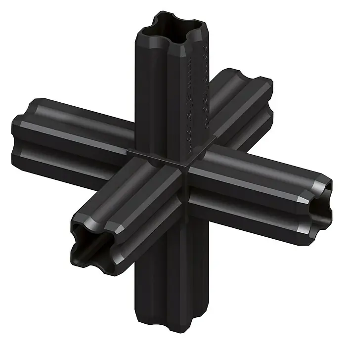 Kantoflex Knotenverbinder 6 Zapfen - 6 Zapfen - Diagonale Ansicht