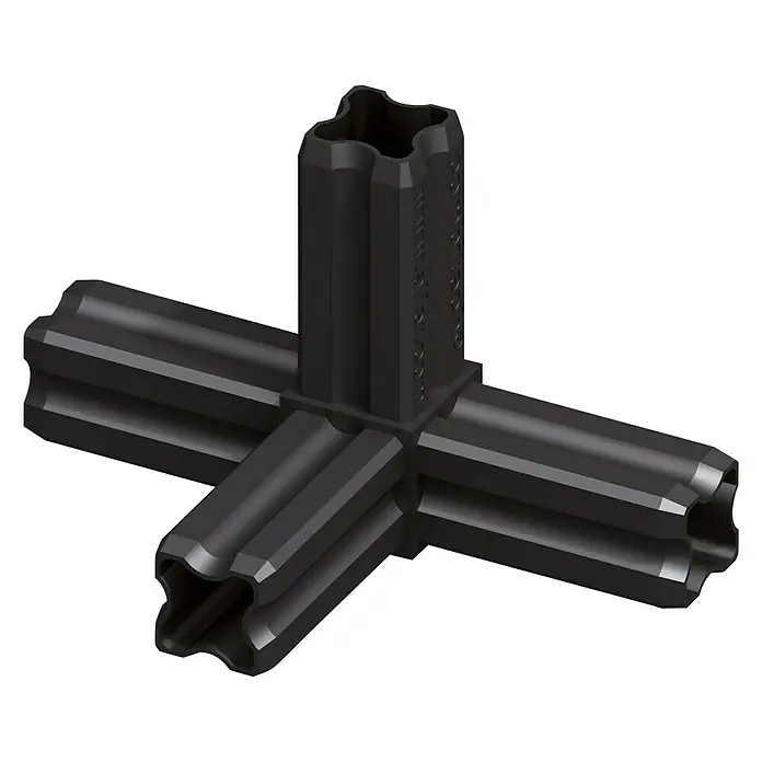 Kantoflex Knotenverbinder 4 Zapfen - 4 Zapfen - Linke Seitenansicht