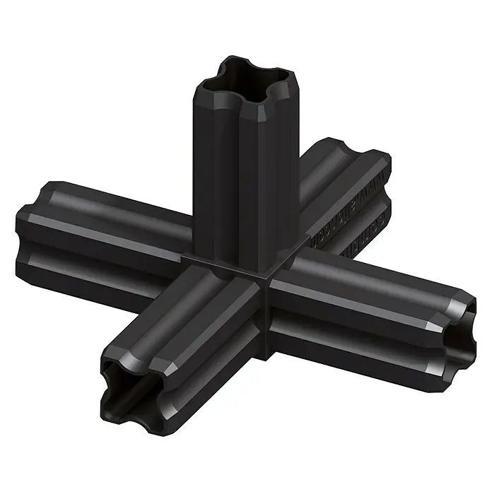 Kantoflex Knotenverbinder 5 Zapfen - 5 Zapfen - Linke Seitenansicht