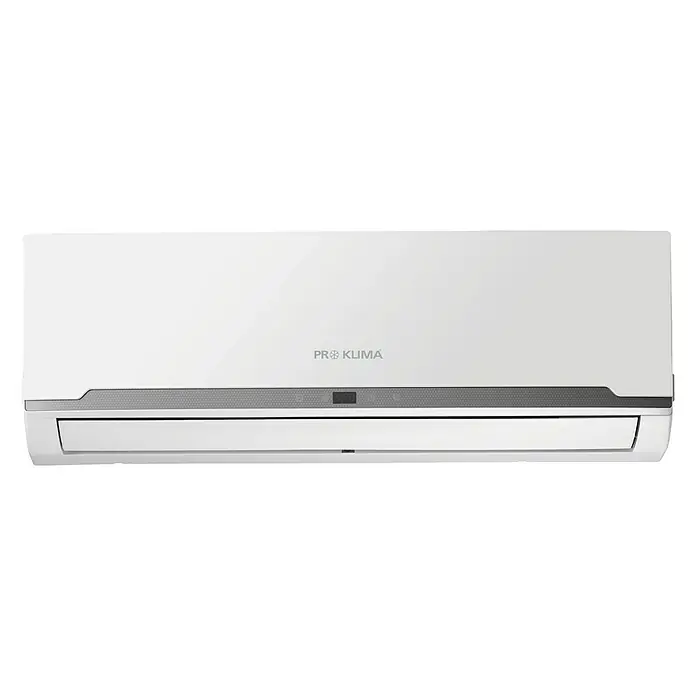 PR Klima Aire acondicionado Inverter PRO-09DH - Potencia frigorífica máx. por unidad en BTU/h: 8.871 BTU/h, Potencia calorífica máx. por equipo en BTU/h: 9.554 BTU/h, Específico para: Espacios hasta 20 m² - Vista frontal