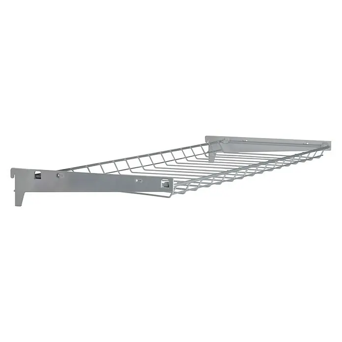 Element System Flessenkorf - b x l: 300 x 800 mm, Wit - Diagonaal zicht