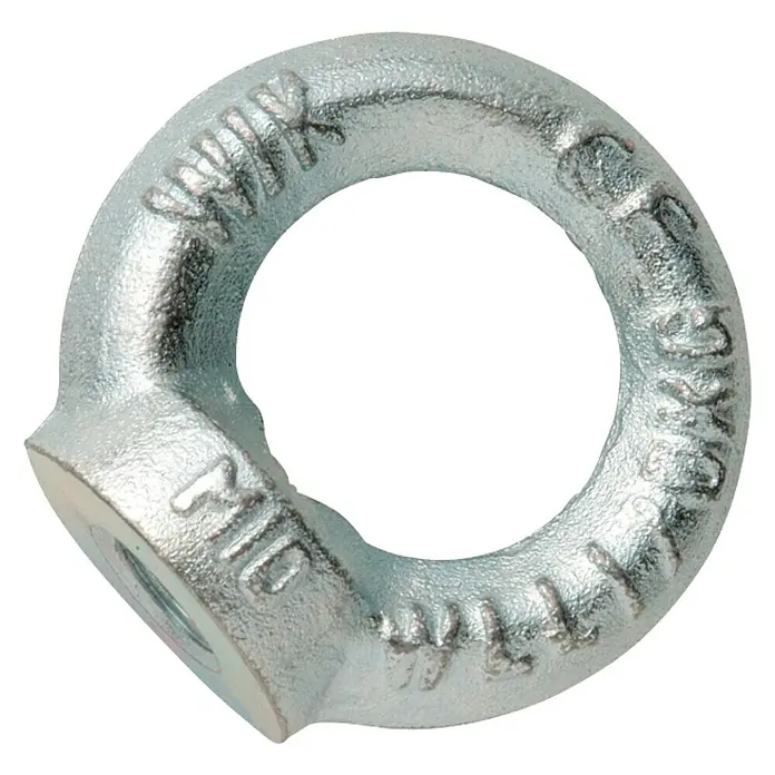 Stabilit Oogmoer 37 x 37 mm - Schroefdraad: M6, Binnendiameter: 20 mm, Verzinkt - Diagonaal zicht