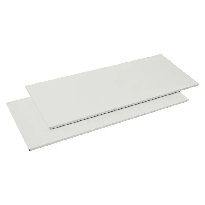 Element System Stahlfachboden - L x B: 80 x 25 cm, Traglast: 30 kg/Boden, Weiß - Diagonale Ansicht