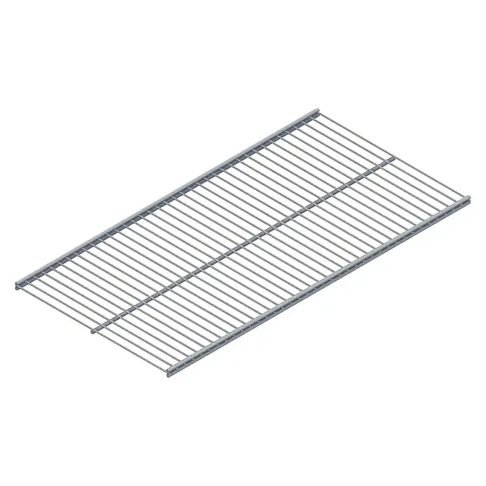 Element System Twin Balda de alambre Vario - An x L: 410 x 1.800 mm, Apto para: Soportes especiales Twin, Blanco - Vista angular
